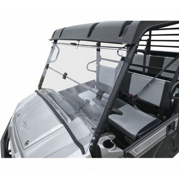 QuadBoss Windbreak Folding Windshield Fits Kawasaki KAF820 Mule Pro-FX/FXT -