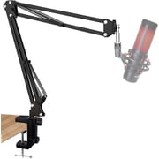 QuadCast Microphone Stand, Mic Boom Arm Compatible with HyperX QuadCast Solocast, Blue Yeti, Fifine AM8 and Most Mic, Gaming Mic Stand Desk with Adapter by SUNMON