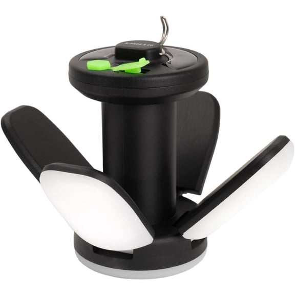QuadPod Solar Camping Lantern for Camping - Portable Rechargeable LED Lamp Backup Power Bank Perfect for Hiking, Travel and More - Emergency Light for Power Outages, Hurricane, Survival Kits