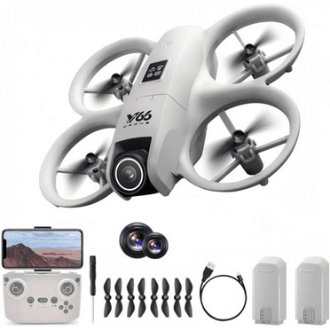 Quadcopter Drone with HD 180 °   Camera, Obstacle Avoidance, Gesture Control, 360 °   Flips & Auto-Hover - Perfect Holiday Gift for Aerial Photography (Grey orange yellow）