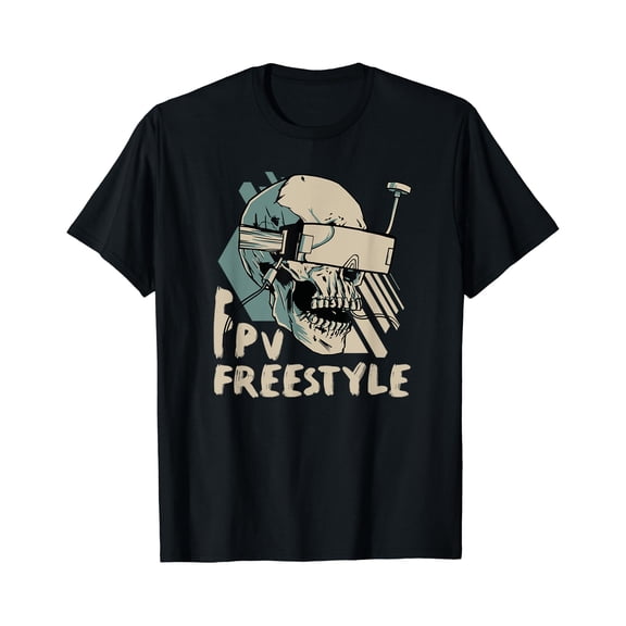 Quadcopter Racing Skull Goggles Rc Pilot FPV Drone Freestyle T-Shirt, Unisex T-Shirt