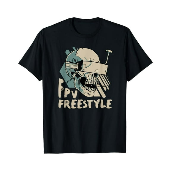 Quadcopter Racing Skull Goggles Rc Pilot Fpv Drone Freestyle T-Shirt