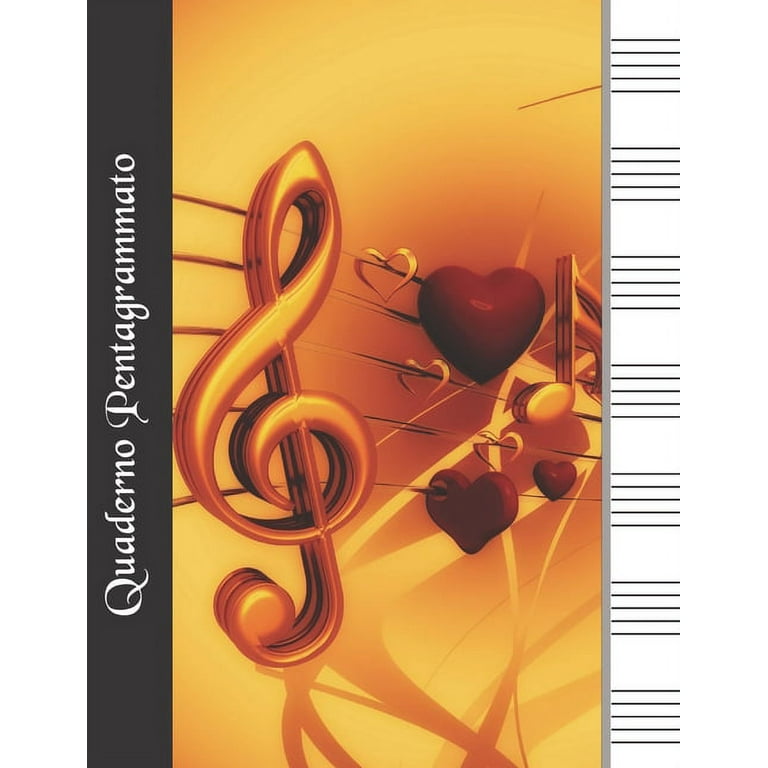 Quaderno Pentagrammato: Quaderno Di Musica Grande Contiene Sommario Per i  Nomi Della Tua Musica Formmato A4 (Paperback) 