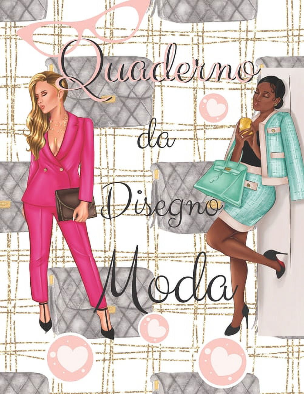 Quaderno da disegno Moda : Bellissime Silhouette di donne per stilisti e  designer di moda - 110 template di manichini (Paperback) 