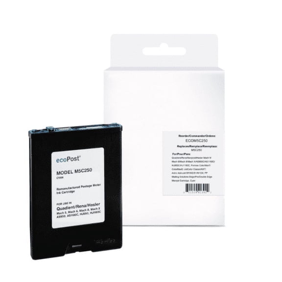 Quadient/ Neopost / HASLER / Rena M5C250 Memjet Cyan Ink Cartridge
