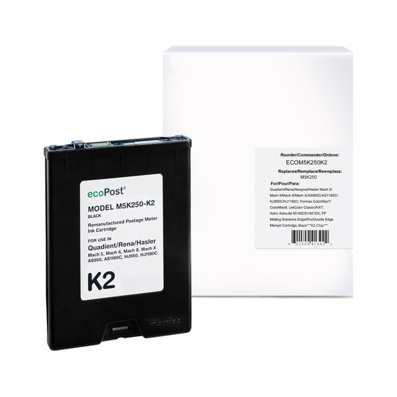 Quadient/Rena/HASLER M5K250 Memjet Black K2 Ink Cartridge