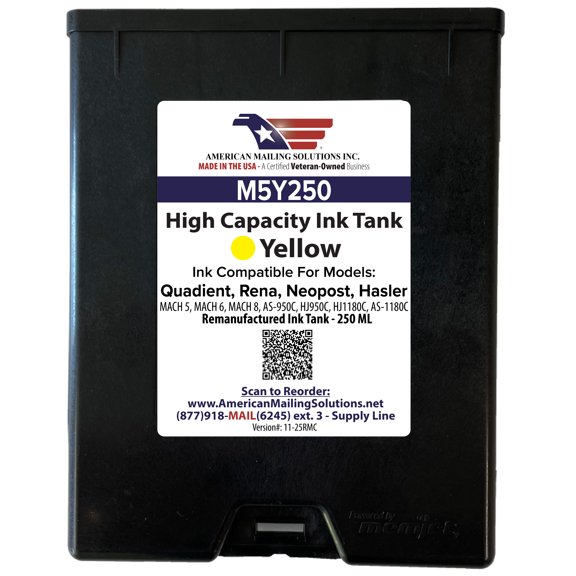 Quadient M5Y250 Memjet Yellow Ink Cartridge