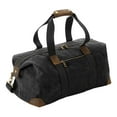 thumbnail image 1 of Quadra Heritage Leather Accented Waxed Canvas Holdall, 1 of 3