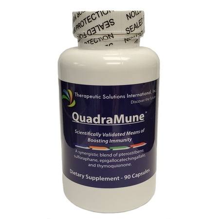 QuadraMune® - Patented All Natural Dietary Supplement for Immune Support with a Synergistic Blend of Pterostilbene, Broccoli Sprout Extract, Green Tea Extract, and Nigella Sativa