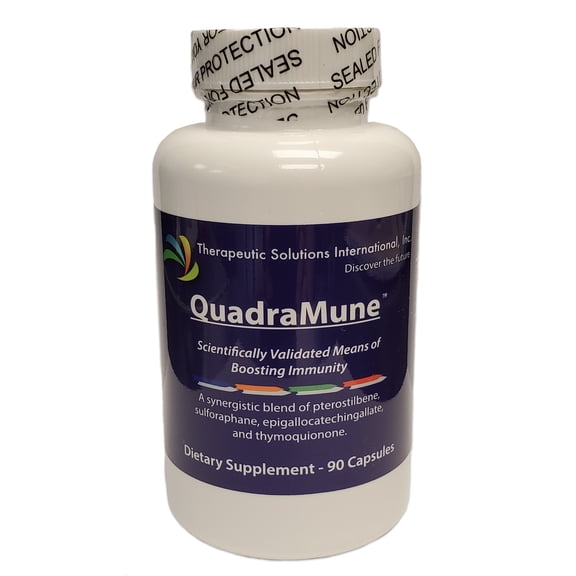 QuadraMune - Patented All Natural Dietary Supplement for Immune Support with a Synergistic Blend of Pterostilbene, Broccoli Sprout Extract, Green Tea Extract, and Nigella Sativa
