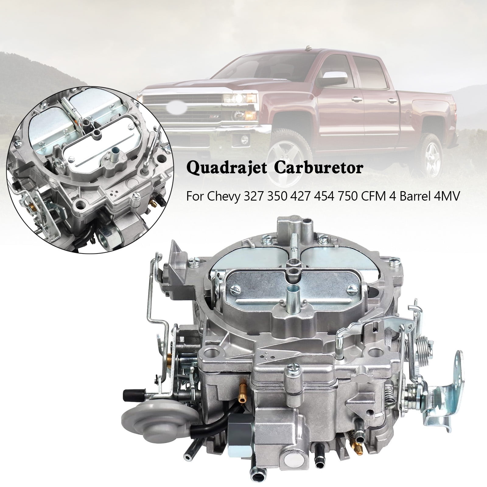 Quadrajet Carburetor For Chevy 327 350 427 454 750 CFM 4 Barrel 4MV