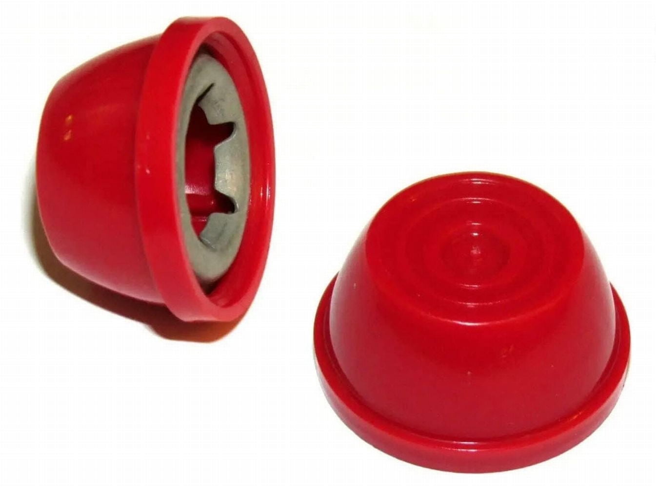 Quadrapoint Hub Caps FOR BIKE/TRIKES compatible with Popular Red