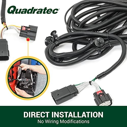 Quadratec Plug & Play Tow Hitch Wiring Harness Fits Jeep Wrangler JL
