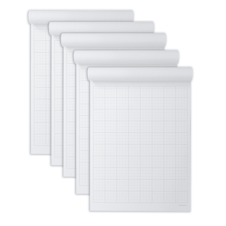 11x17 / Quadrille Grid Blueprint and Graph Paper (5 Pads, 50 Sheets Per  Pad) 