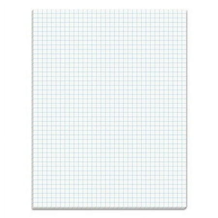 TOPS™ Quadrille Pads With Heavyweight Paper, 4 x 4 Squares/Inch, 50 Sheets, White