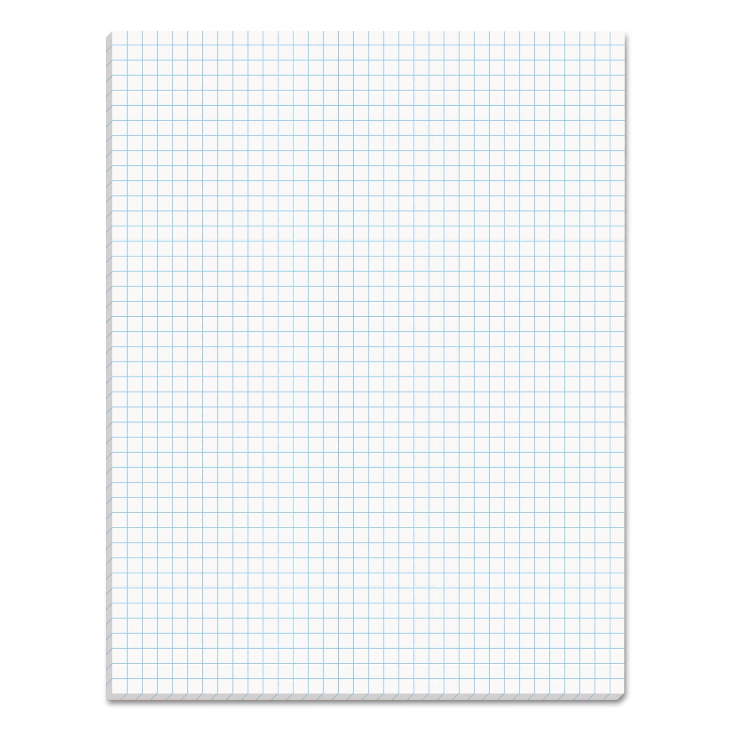 Quadrille Pads, Quadrille Rule (4 Sq/in), 50 White 8.5 X 11 Sheets ...
