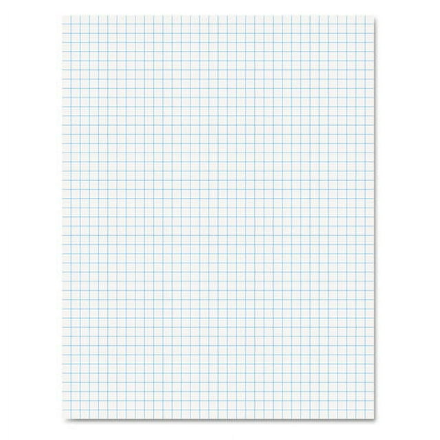 Quadrille Pads, Quadrille Rule (4 Sq/in), 50 White (heavyweight 20 Lb ...