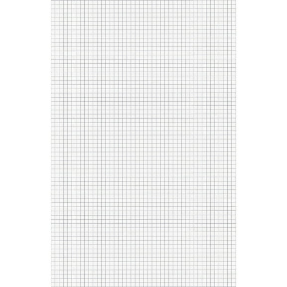 "Quadrille Pads, Quadrille Rule (4 Sq/in), 50 White (standard 15 Lb) 11 X 17 Sheets | Bundle of 5"