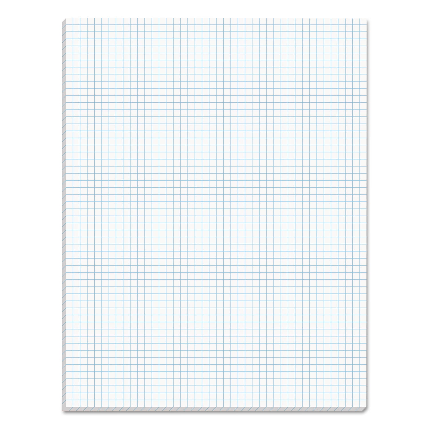 Quadrille Pads, Quadrille Rule (5 Sq/in), 50 White 8.5 X 11 Sheets ...