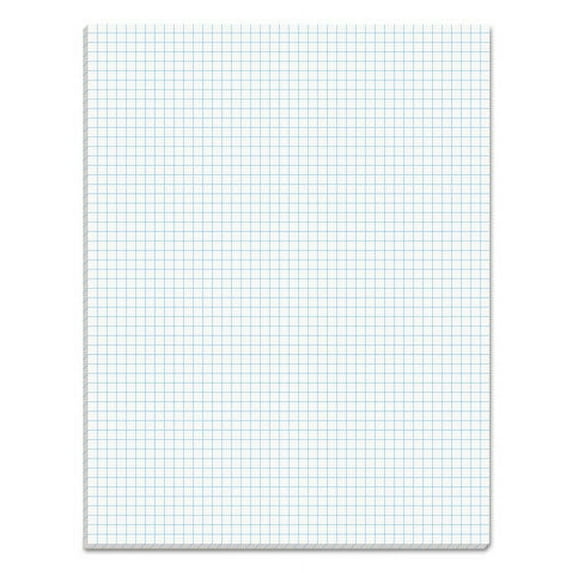 "Quadrille Pads, Quadrille Rule (5 Sq/in), 50 White 8.5 X 11 Sheets | Bundle of 10 Pads"