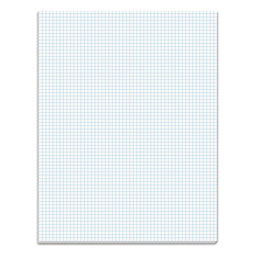 Quadrille Pads, Quadrille Rule (6 Sq/in), 50 White 8.5 X 11 Sheets ...