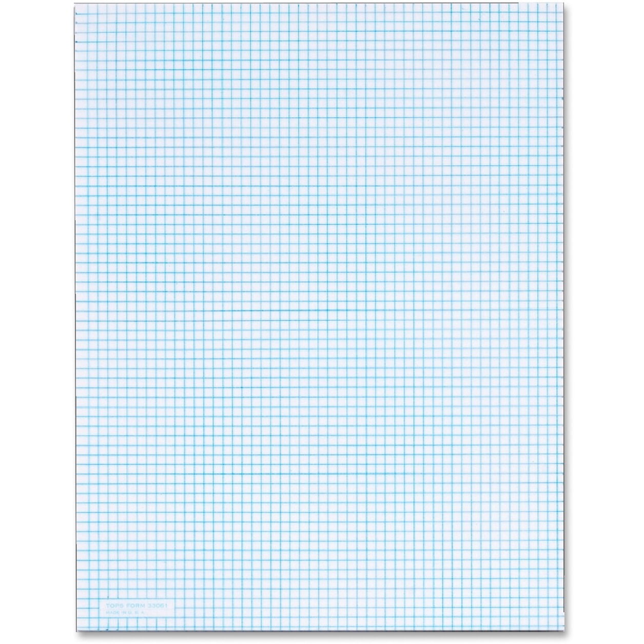 Quadrille Pads, Quadrille Rule (6 Sq/in), 50 White 8.5 X 11 Sheets ...