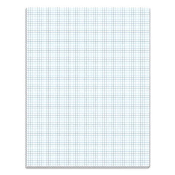 "Quadrille Pads, Quadrille Rule (8 Sq/in), 50 White 8.5 X 11 Sheets | Bundle of 2 Pads"