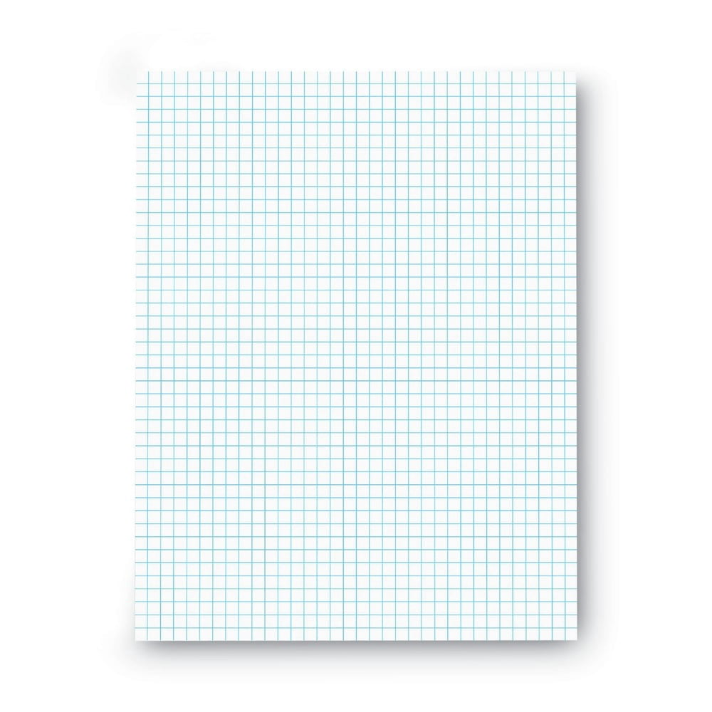 50-Sheet Quadrille-Rule 4 sq-in. 8.5 in. x 11 in. glu Top Pads - White (12-Piece)
