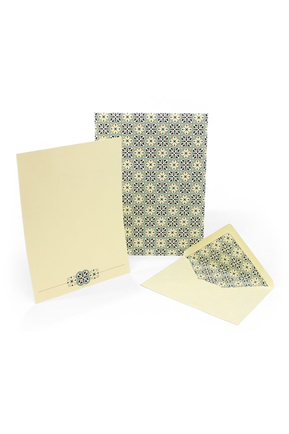Quadrilobo Stationery Portfolio with Sheets and Envelopes