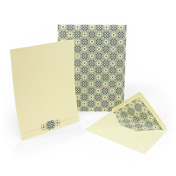 Quadrilobo Stationery Portfolio with Sheets and Envelopes