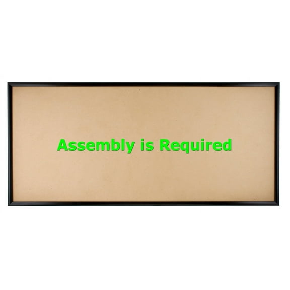 Quadro Frames 10x23 inch Picture Frame, Black, Style P375-3/8 inch Wide Molding