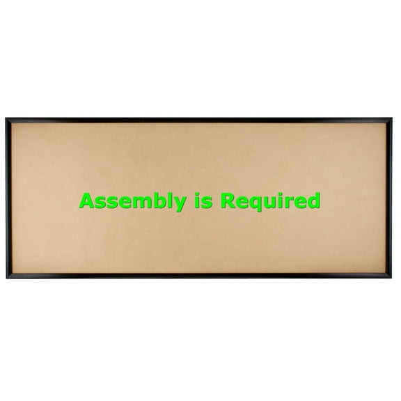 Quadro Frames 10x24 inch Picture Frame, Black, Style P375-3/8 inch Wide Molding