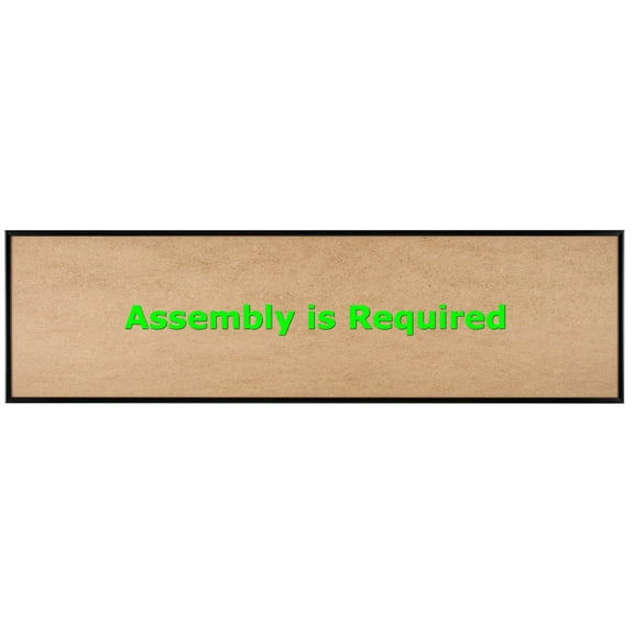 Quadro Frames 10x36 inch Picture Frame, Black, Style P375-3/8 inch Wide Molding