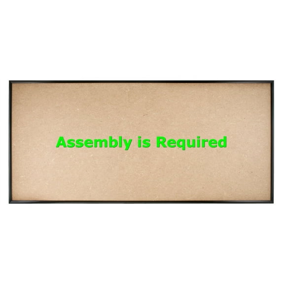 Quadro Frames 14x32 inch Picture Frame, Black, Style P375-3/8 inch Wide Molding