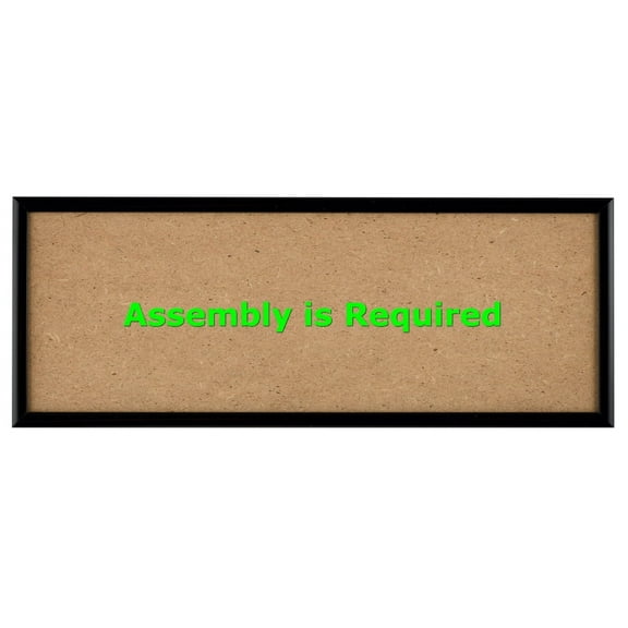 Quadro Frames 5x13 inch Picture Frame, Black, Style P375-3/8 inch Wide Molding