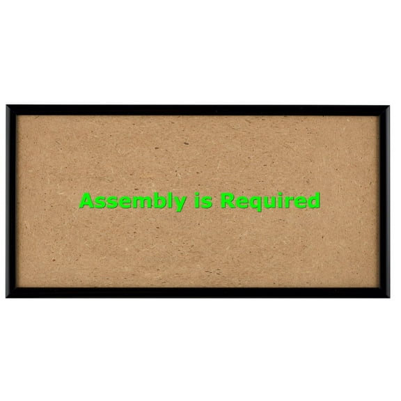 Quadro Frames 6x12 inch Picture Frame, Black, Style P375-3/8 inch Wide Molding