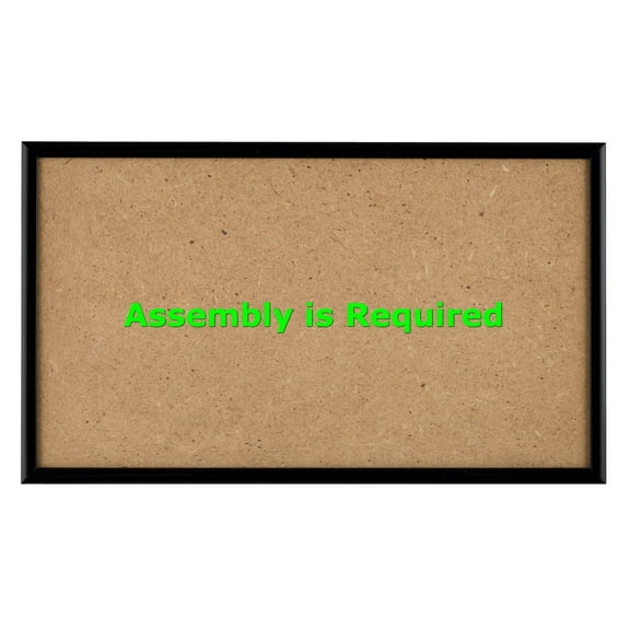 Quadro Frames 7x12 inch Picture Frame, Black, Style P375-3/8 inch Wide Molding