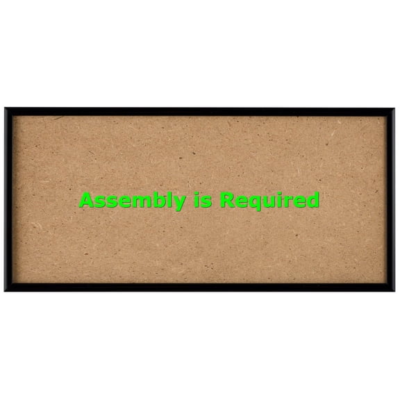 Quadro Frames 7x16 inch Picture Frame, Black, Style P375-3/8 inch Wide Molding