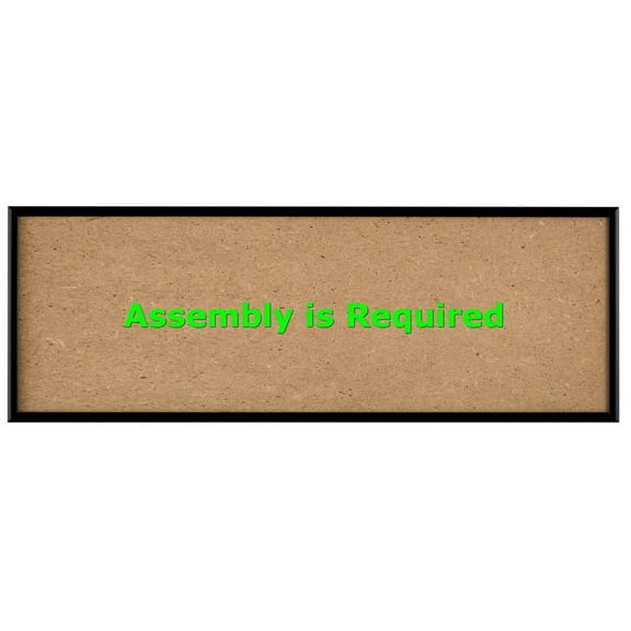 Quadro Frames 7x22 inch Picture Frame, Black, Style P375-3/8 inch Wide Molding