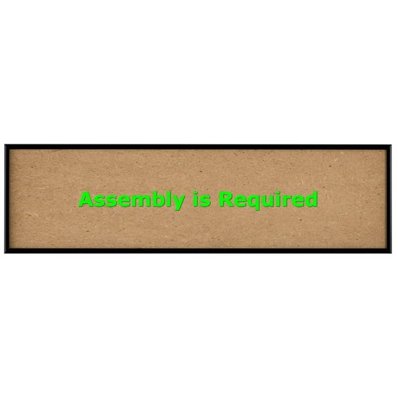 Quadro Frames 7x28 inch Picture Frame, Black, Style P375-3/8 inch Wide Molding