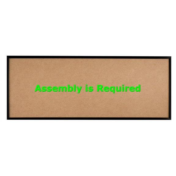 Quadro Frames 8.5x22 inch Picture Frame, Black, Style P375-3/8 inch Wide Molding