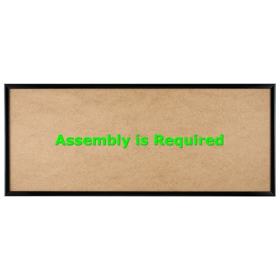 Quadro Frames 8x20 inch Picture Frame, Black, Style P375-3/8 inch Wide Molding