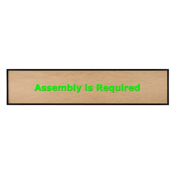 Quadro Frames 8x36 inch Picture Frame, Black, Style P375-3/8 inch Wide Molding