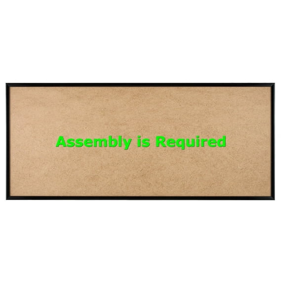 Quadro Frames 9x24 inch Picture Frame, Black, Style P375-3/8 inch Wide Molding