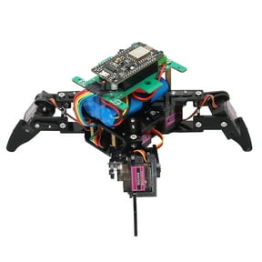 Quadruped Robot Kit , Open Source Programming Robot, App Remote Control, Walking Crawling Twisting Servo STEM Project,for Engineers, Geeks, & Students