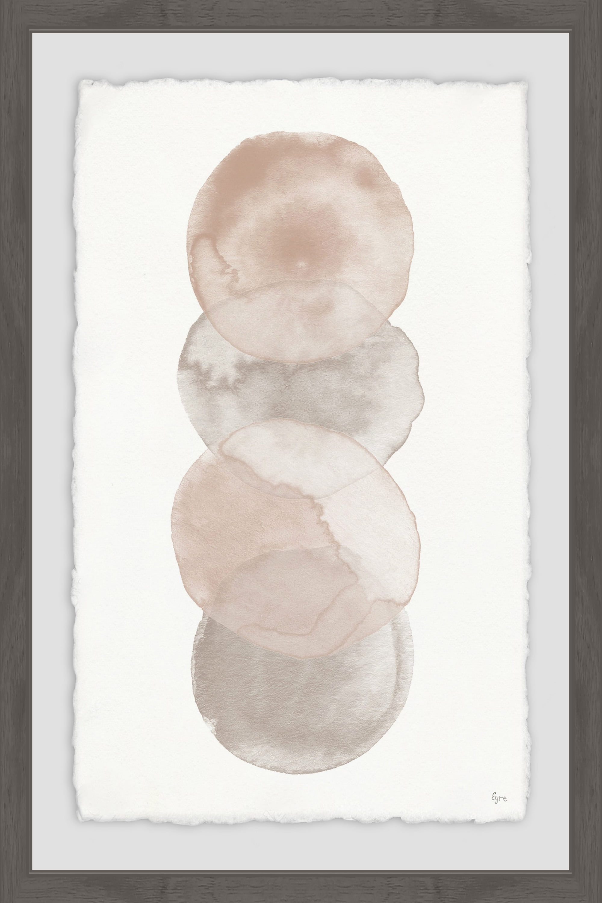 Quadruple Blotch Framed Painting Print
