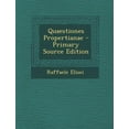 thumbnail image 1 of Quaestiones Propertianae - Primary Source Edition (Paperback), 1 of 1