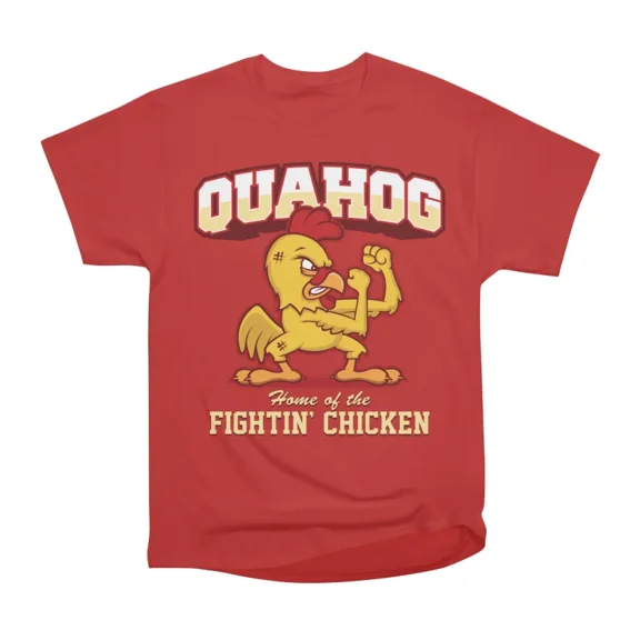 Quahog Fightin Chicken T-Shirt Tee Gift For Him Merch For Her Apparel For Friend