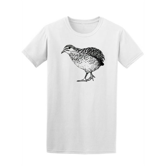 Quail Bird Sketch Tee Men's -Image by Shutterstock