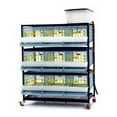 thumbnail image 1 of Quail Breeding Cage Indoor: 3 Layer Stackable Quail Coop, Easy Clean, Rust-Free, Easy Egg Collection (2024 Upgrades: Longer Waste Trays, Removable Middle Walls, Traditional Flooring) Cimuka, 1 of 11